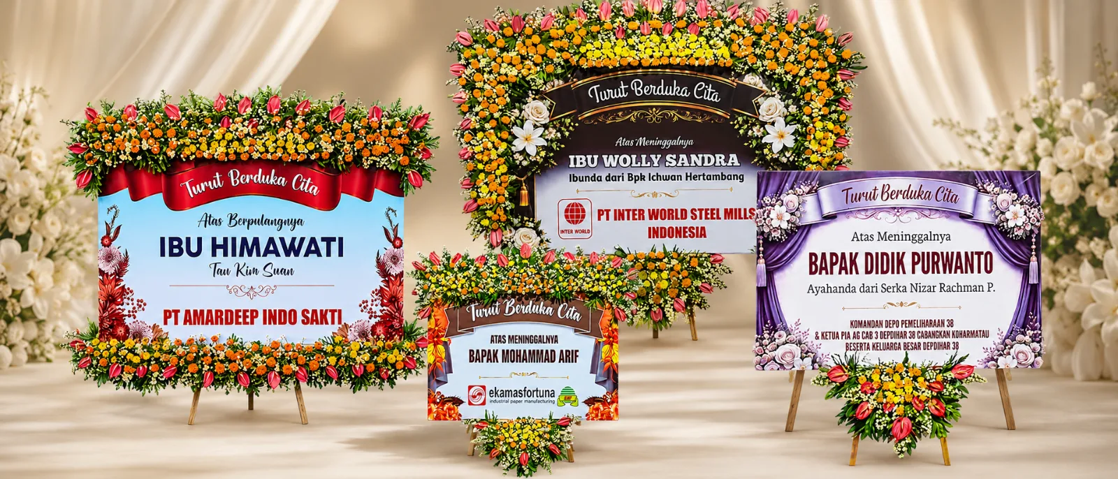 Papan Bunga Duka Cita Malang