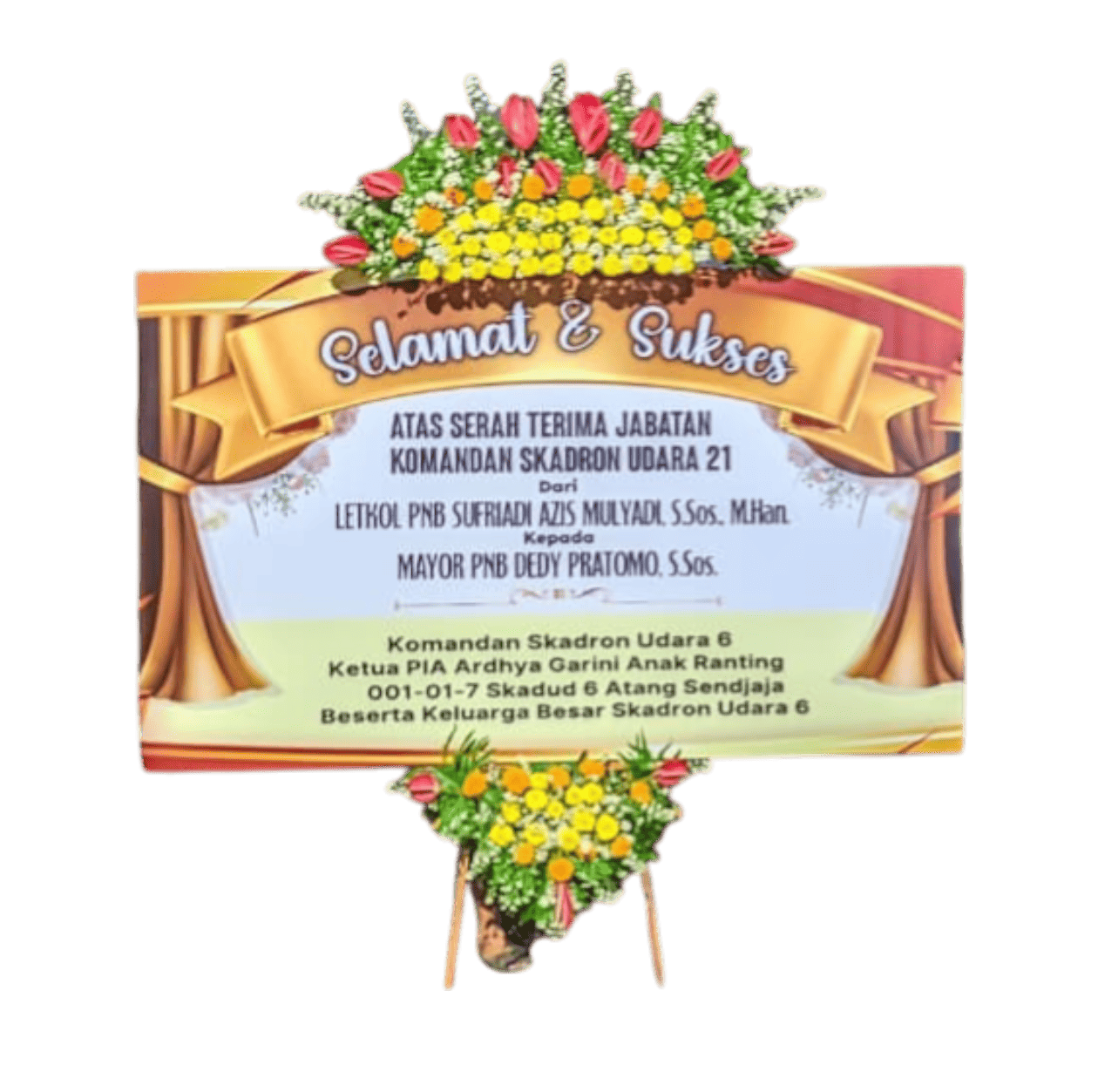 Papan bunga pembukaan toko Malang MFG-011