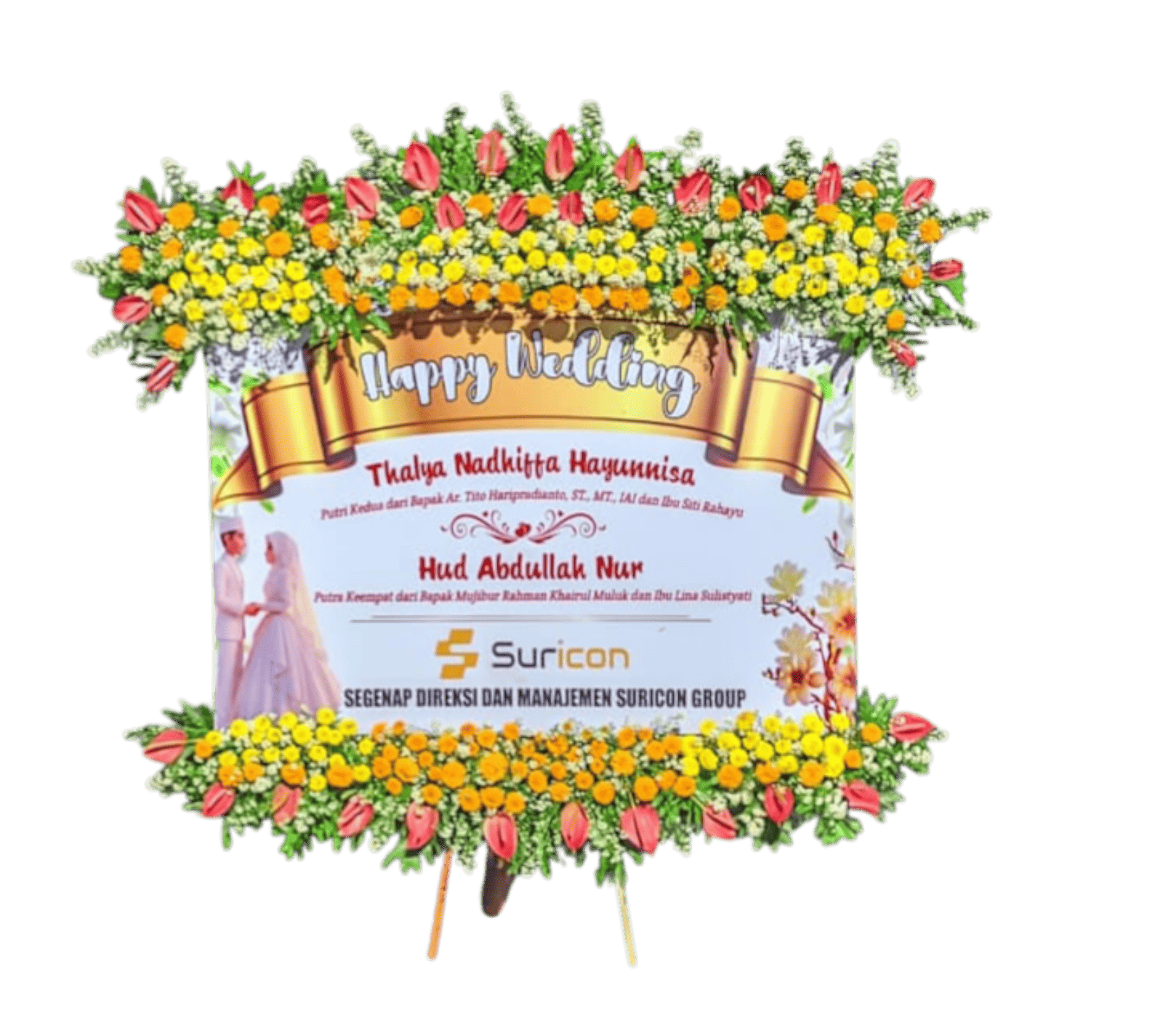 Papan bunga wisuda kampus UB UM Malang MFG-019