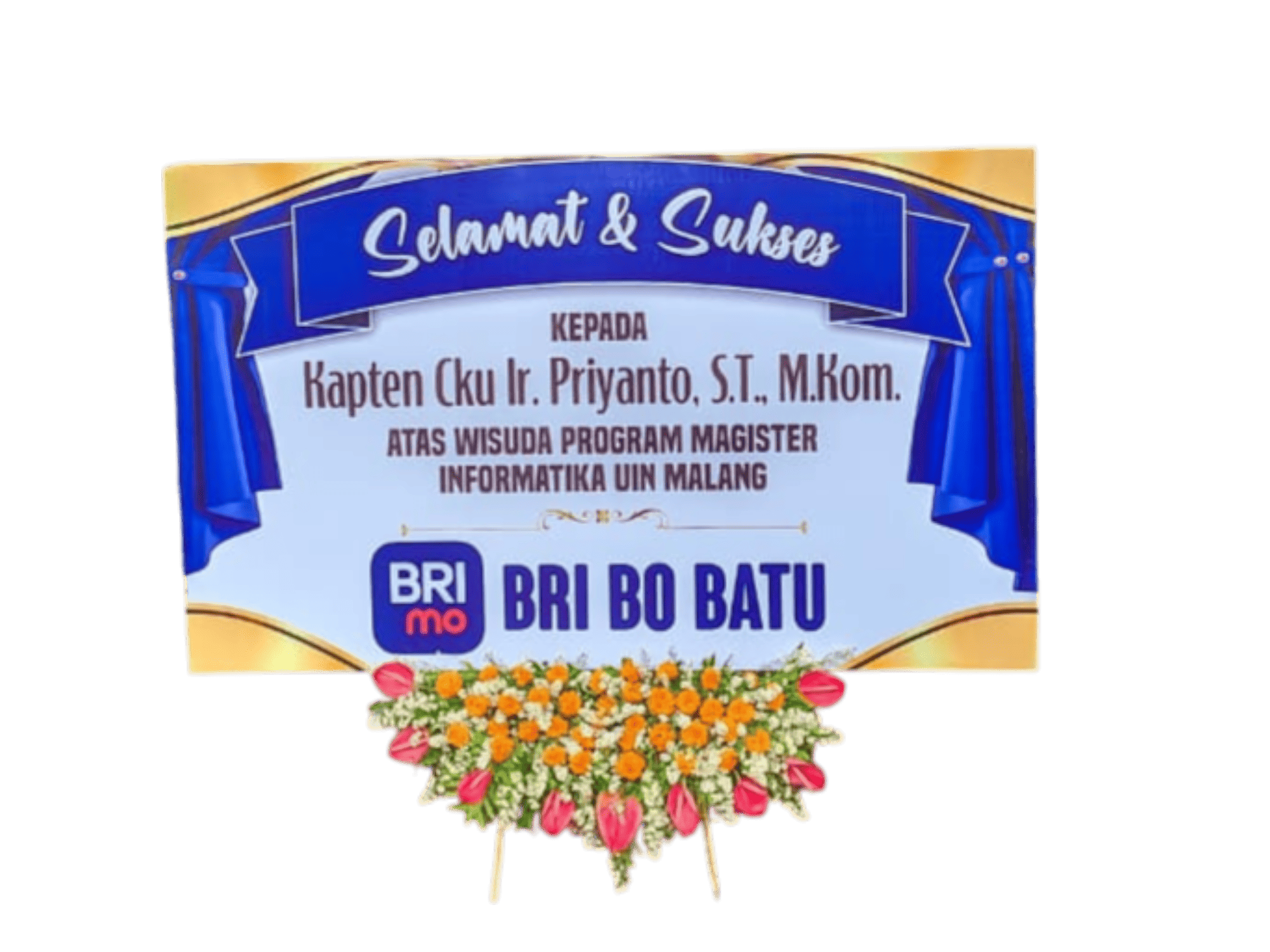 Papan bunga selamat menikah Batu Malang MFG-021