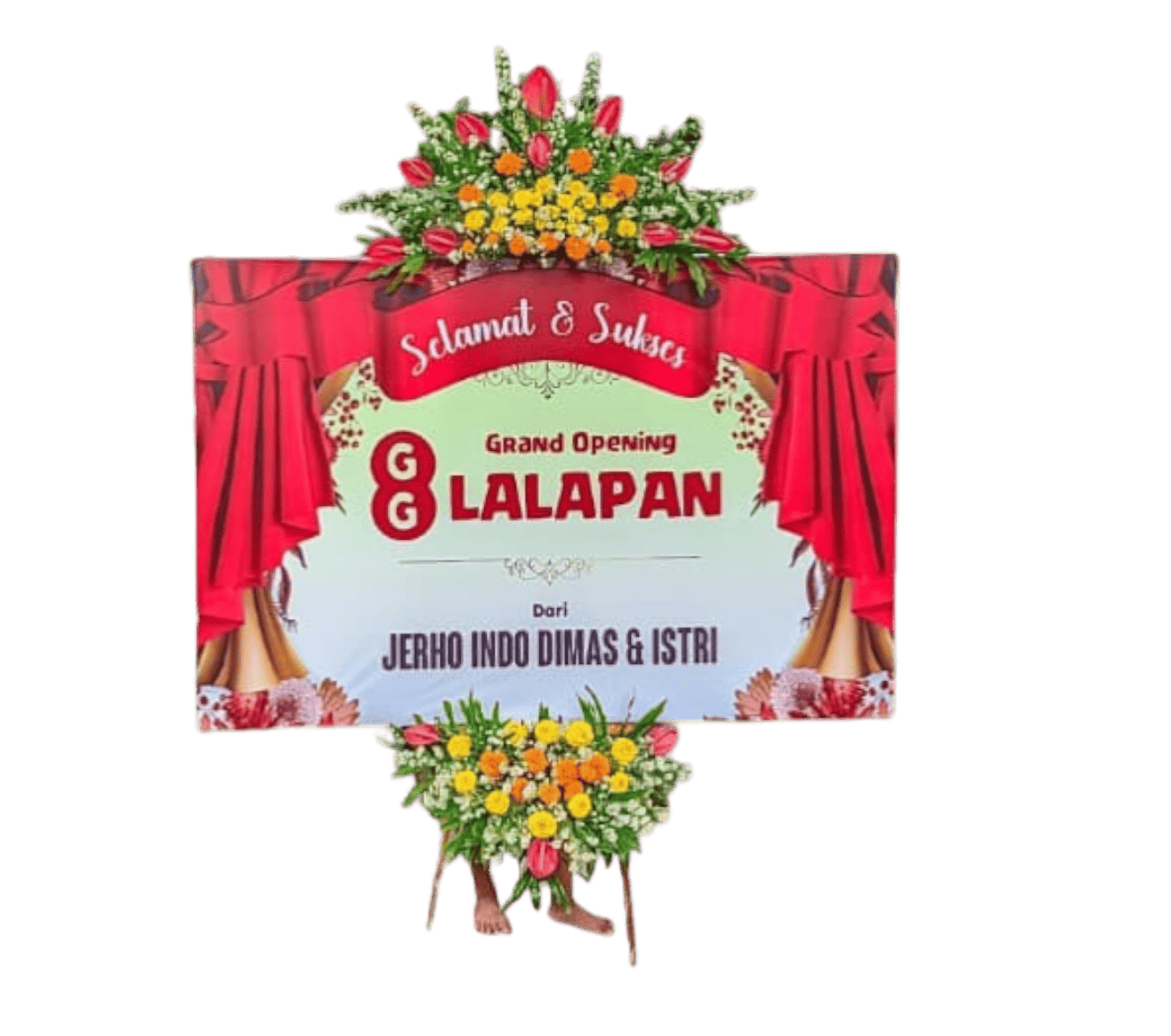 Papan bunga grand opening express Malang MFG-028
