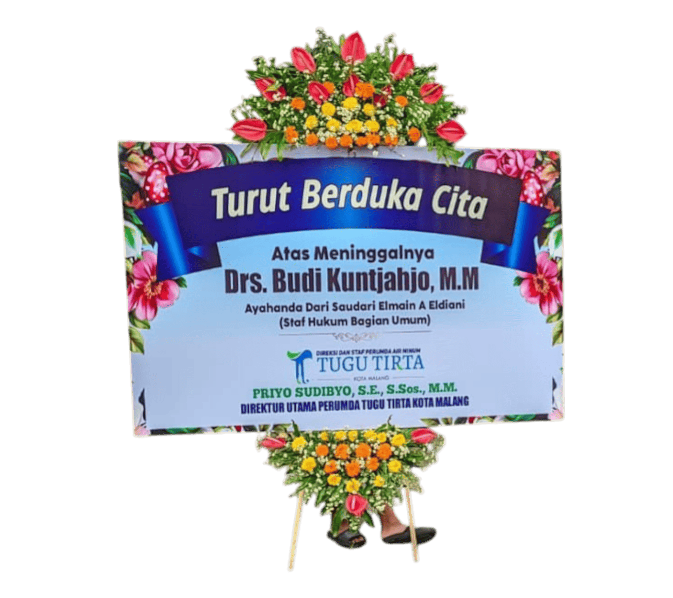 Standing flower wisuda Polinema Malang MFG-032