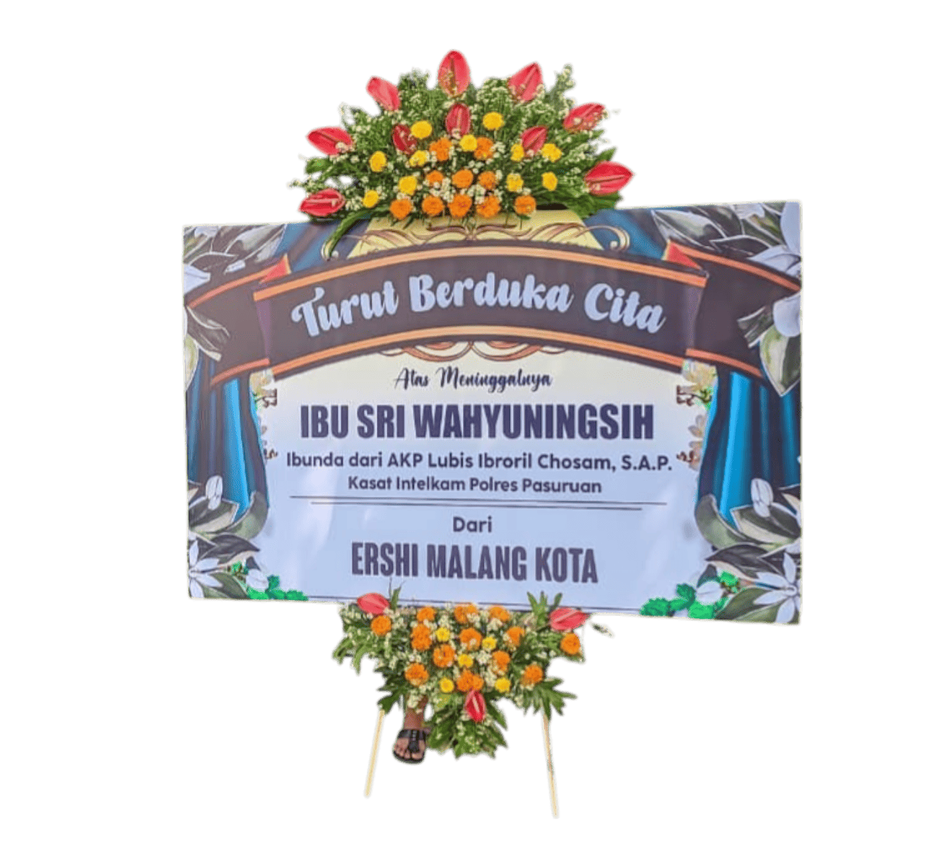 Standing flower grand opening Malang MFG-033