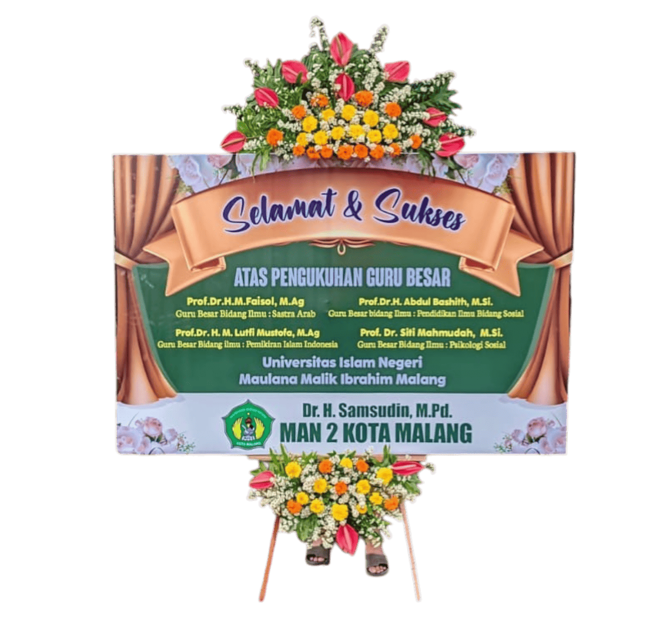 Papan bunga turut berduka cita Malang MFG-009